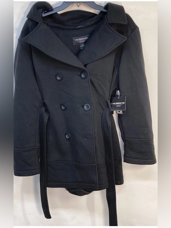 Liz Claiborne Jackets & Blazers - NWT Liz Claiborne Black Hooded Belted Coat 1X
